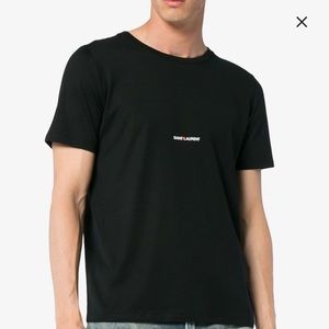 Authentic Saint Laurent Black Cotton T-shirt